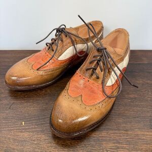 Bed Stu Women’s lace up Wingtip Oxford shoe size 7.5